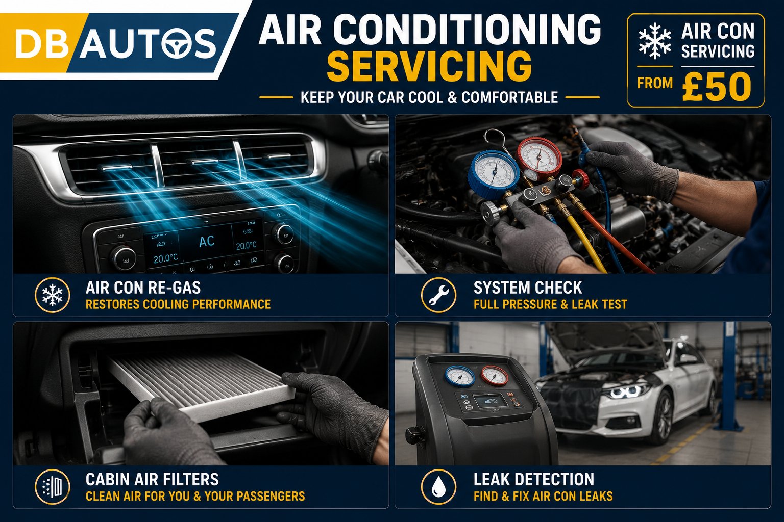 Air Conditioning Servicing & Repairs — DB Autos, Stoke-on-Trent