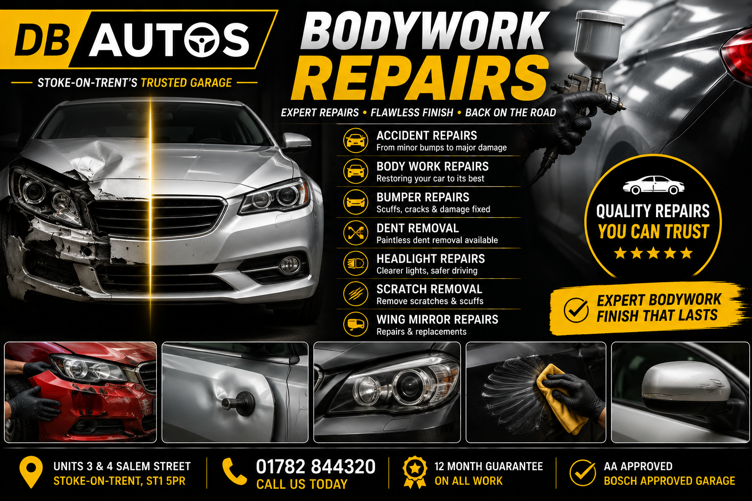 Car Bodywork Repairs — DB Autos, Stoke-on-Trent