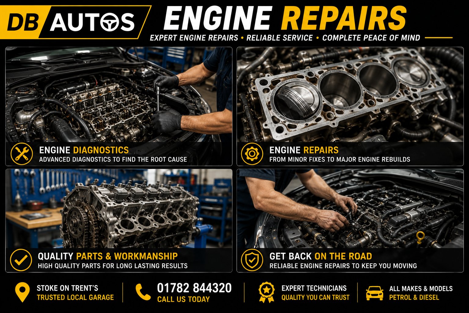 Engine Repairs & Diagnostics — DB Autos, Stoke-on-Trent