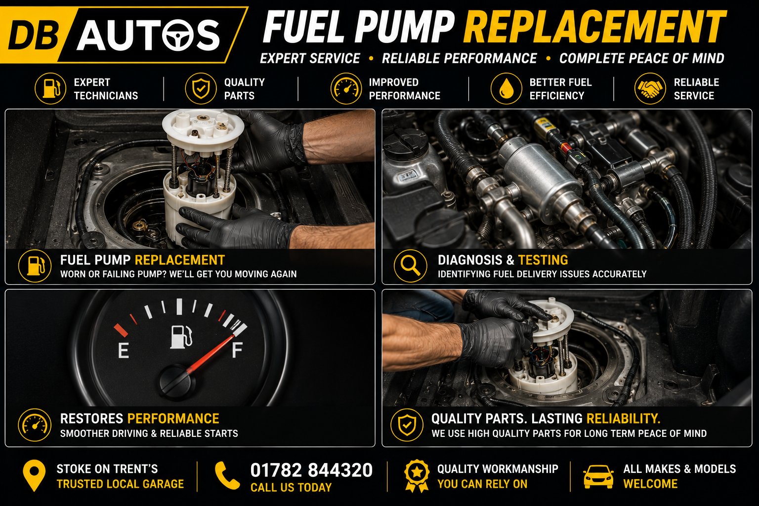 Fuel Pump Replacement — DB Autos, Stoke-on-Trent