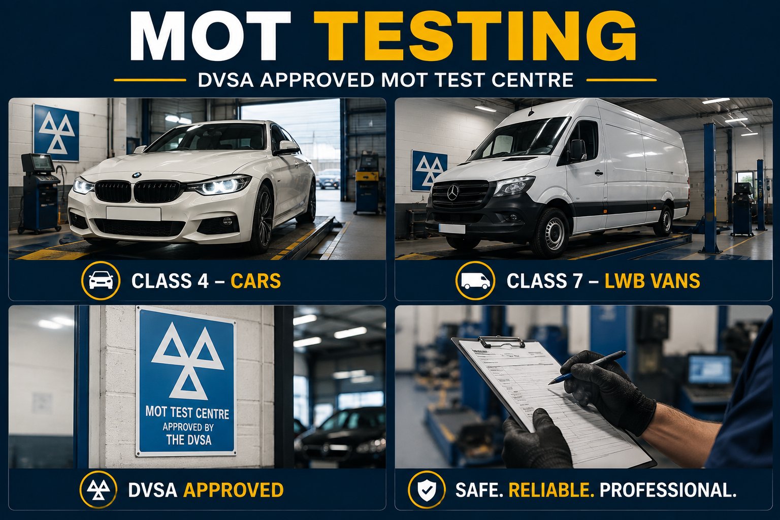 MOT testing at DB Autos, Stoke-on-Trent
