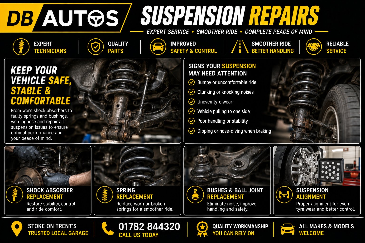 Suspension Repairs — DB Autos, Stoke-on-Trent